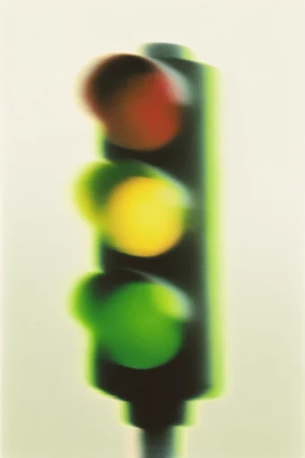 Luminescent Spectral Noir style reference image — acid green gradient aura