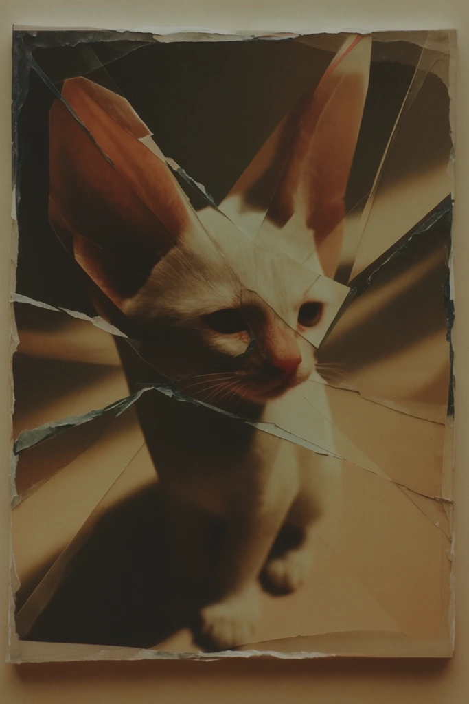 Surreal Deconstructed Portraiture style AI image example 3