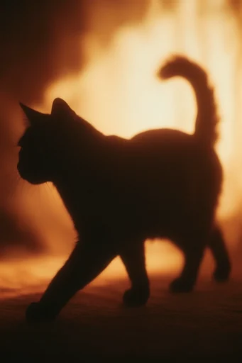 Luminous Amber Silhouette style reference image — soft-focus atmosphere