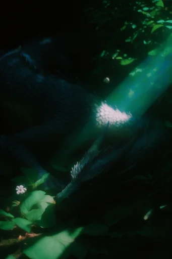 Nocturnal Emerald Noir style reference image — low-key cinematic mystery