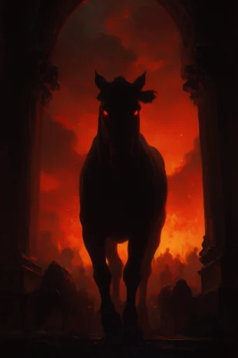 Sublime Apocalyptic Neoclassicism style AI image example 3