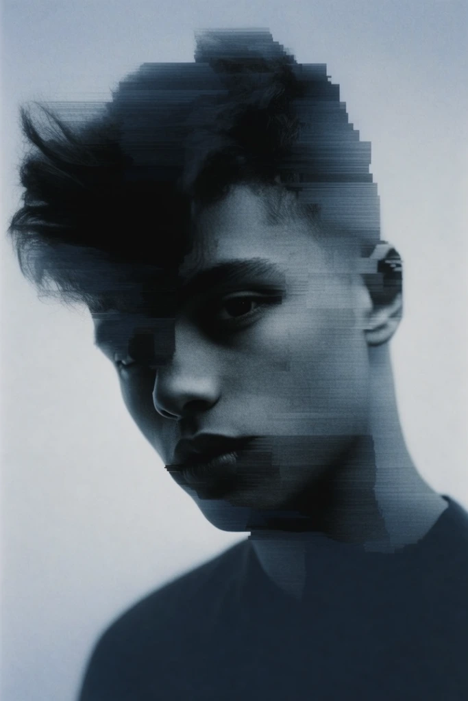 Fragmented Digital Surrealism style AI image example 1