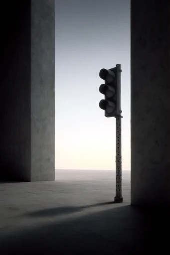 Monolithic Chiaroscuro Minimalism style reference image — dramatic chiaroscuro