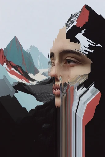 Surreal Fluid Deconstruction style reference image — surrealist portraiture
