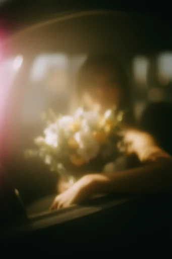 Cinematic Amber Nocturne style reference image — soft focus atmosphere