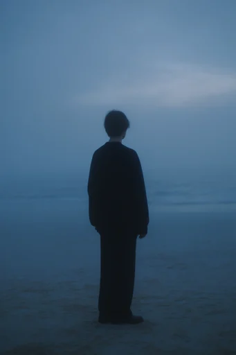 Ethereal Blue Solitude moodboard — generate AI images in this style