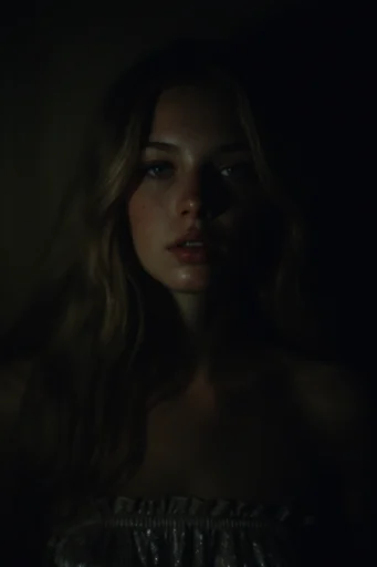 Cinematic Chiaroscuro Noir style reference image — dramatic shafts of light