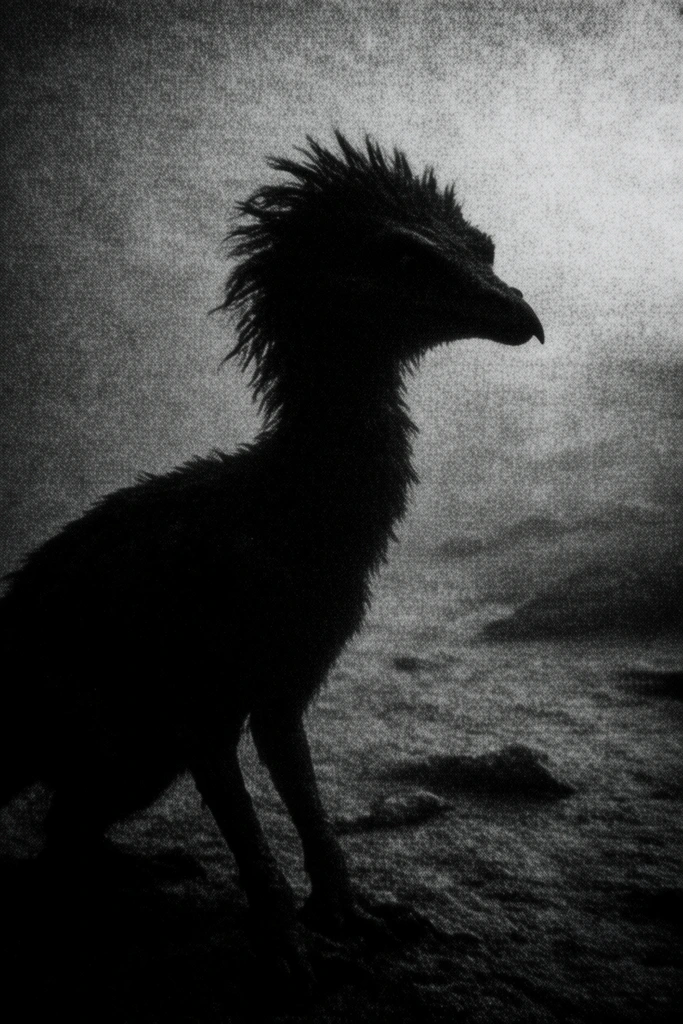 Gritty Liminal Noir style AI image example 3