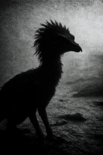 Gritty Liminal Noir style AI image example 3