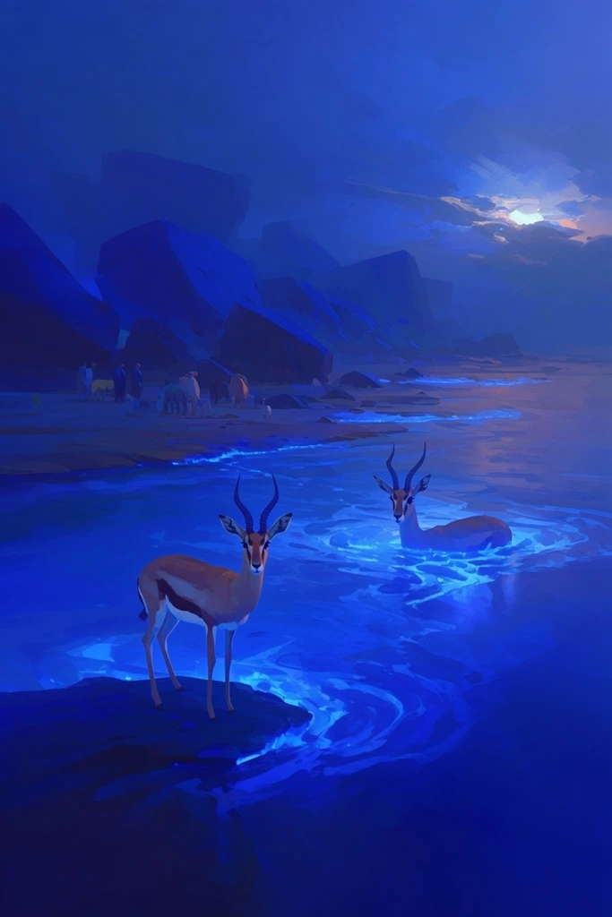 Luminous Oceanic Dreamscape style AI image example 3