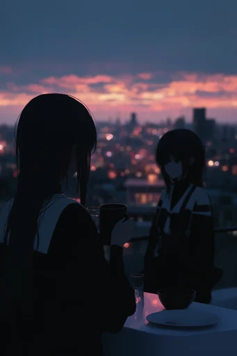 Melancholic Twilight Horizons style reference image — twilight sky gradient
