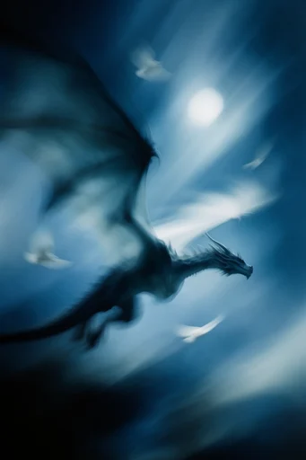 Ethereal Nocturnal Kinematics style reference image — ghostly kinetic silhouettes