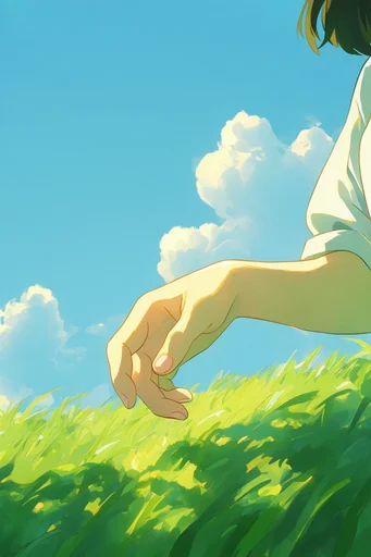 Nostalgic Ghibli Pastoral style reference image — nostalgic summer atmosphere