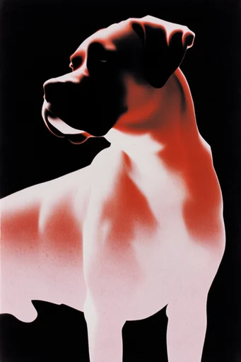 Spectral Thermal Noir style reference image — blooming neon aura