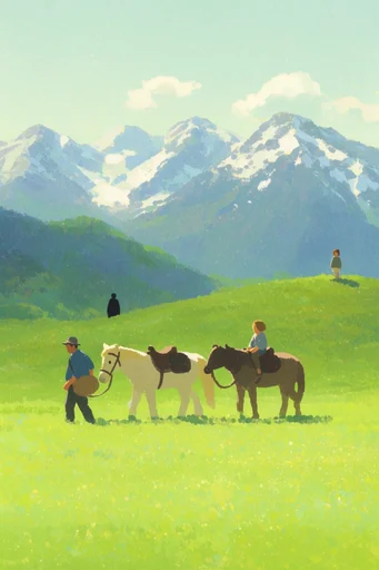 Luminous Pastoral Nostalgia style AI image example 2