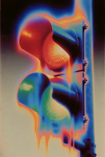 Thermal Acid Glitch style reference image — psychedelic liquid distortion