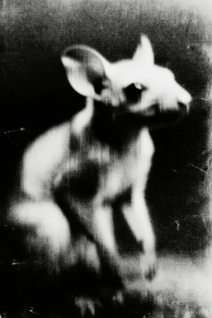 Haunting Monochrome Noir style AI image example 3