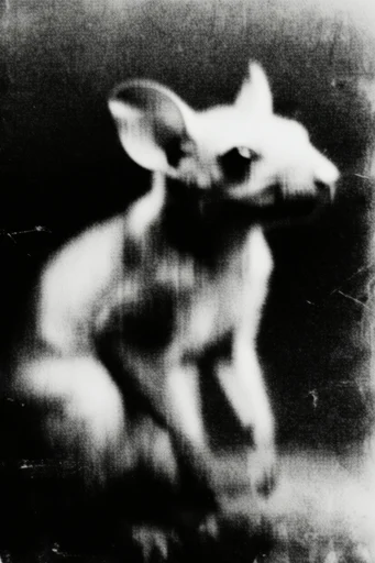 Haunting Monochrome Noir style reference image — liminal space
