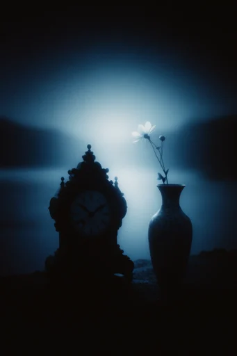 Cinematic Nocturnal Silhouette style reference image — atmospheric fog