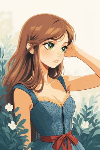 Nostalgic Cel-Shaded Storytelling style reference image — clean ink line art