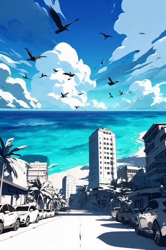 Luminous Anime Horizon style reference image — painterly dreamlike aesthetic