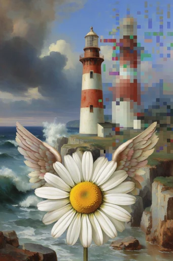 Digital Renaissance Glitch style reference image — renaissance iconography