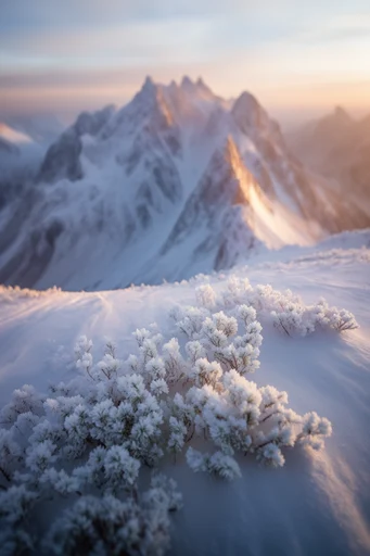 Ethereal Frost Botanical style reference image — glistening dew