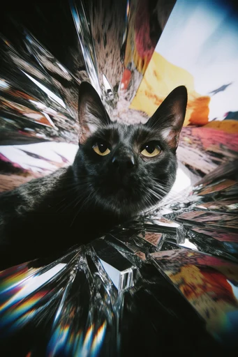 Kinetic Digital Rupture style reference image — chromatic aberration
