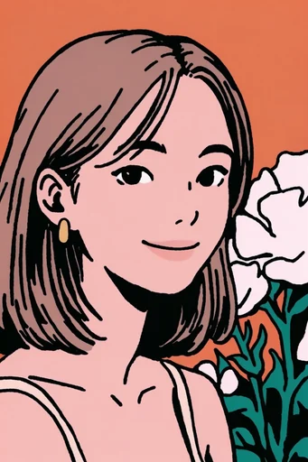 Graphic Pop Surrealism style reference image — graphic novel aesthetic