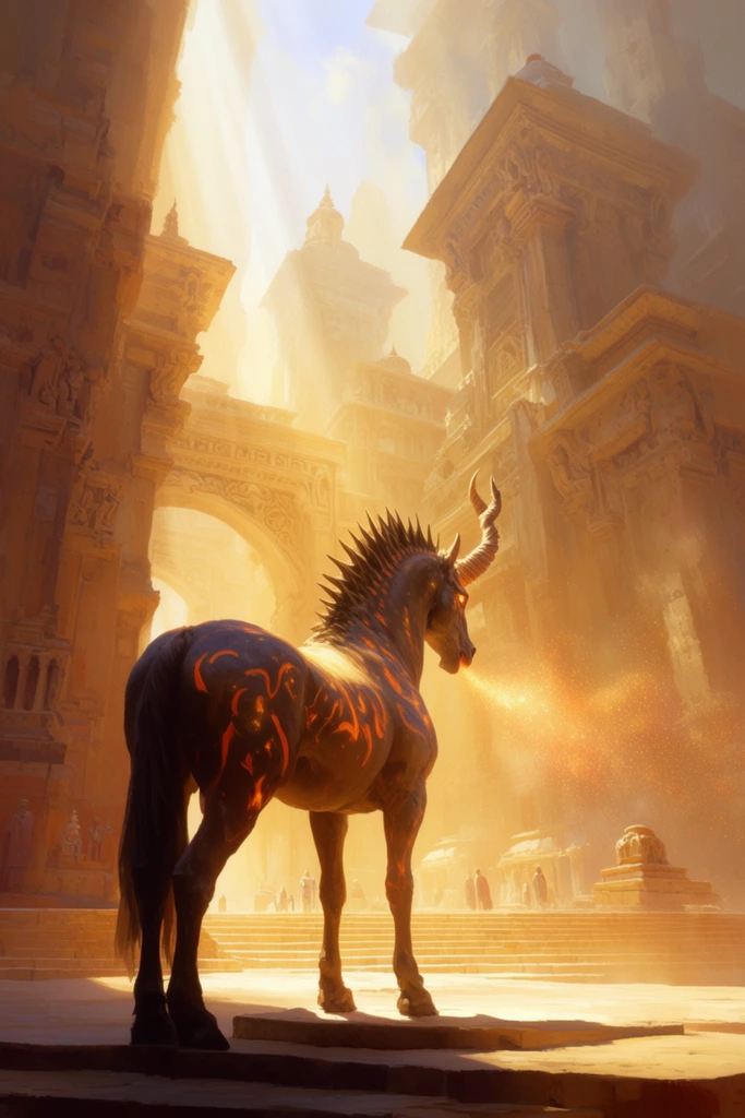 Amber Atmospheric Grandeur style AI image example 3