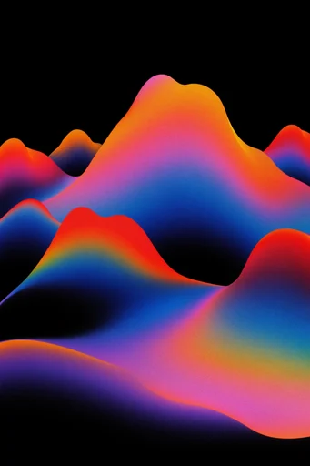 Luminous Analog Flux style reference image — chromatic gradient