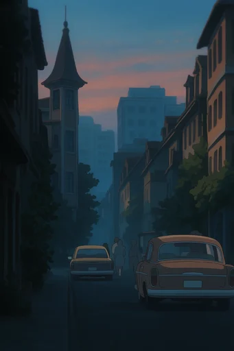 Nostalgic Forest Anime style reference image — classic 2D anime style