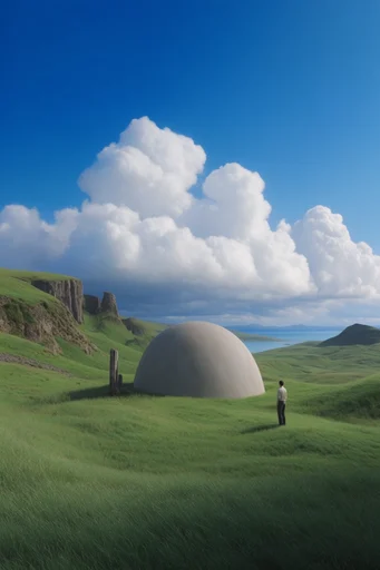 Surreal Liminal Pastoral style AI image example 2