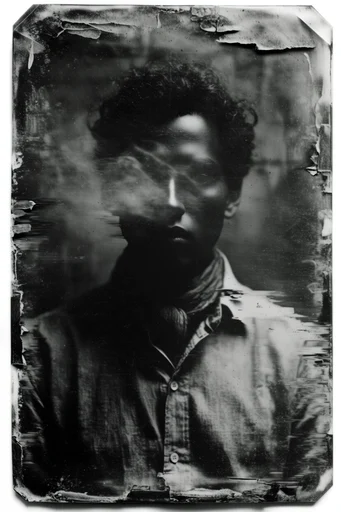 Distressed Analog Noir moodboard — generate AI images in this style