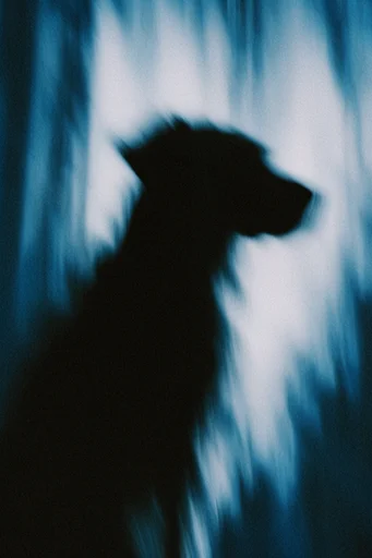 Spectral Noir Luminescence style reference image — long exposure motion