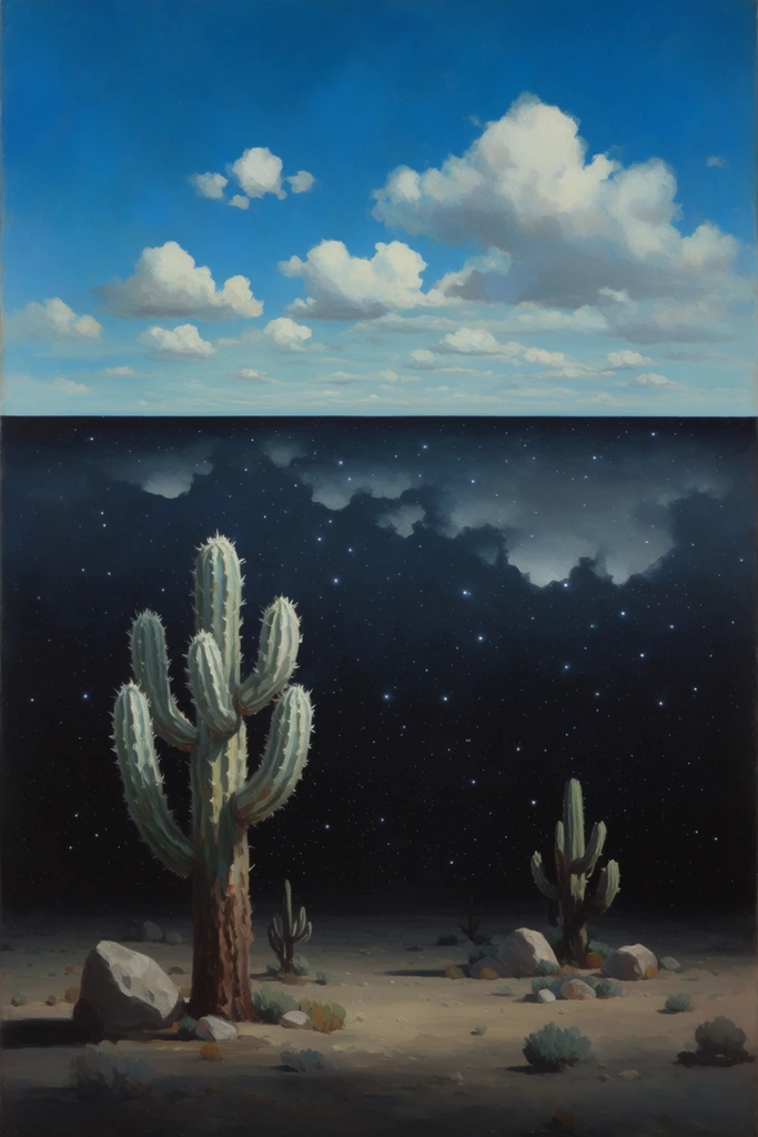 Celestial Surrealist Synthesis style AI image example 2
