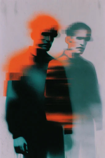 Spectral Glitch Aura style reference image — thermal aura glow