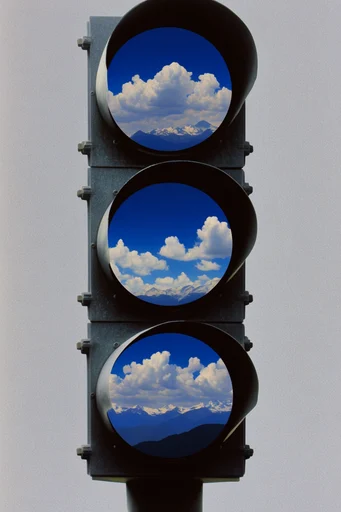 Minimalist Surrealist Montage style reference image — minimalist composition