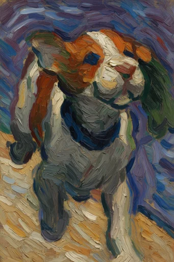 Textured Luminous Impressionism style AI image example 3