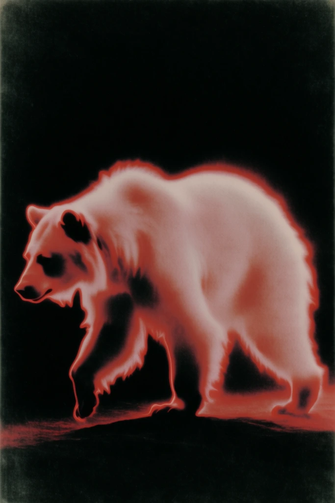 Crimson Thermal Noir style AI image example 3