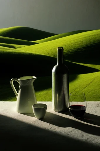 Velvety Verdant Minimalism style reference image — undulating landscape