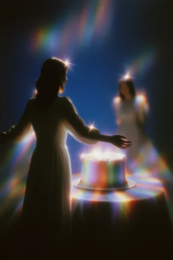 Luminous Nocturnal Dreamscape style reference image — soft-focus mist