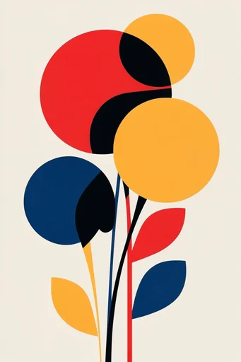 Mid-Century Graphic Minimalism style reference image — minimalist composition