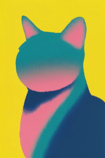 Chromatic Grain Minimalism style reference image — thermal color palette