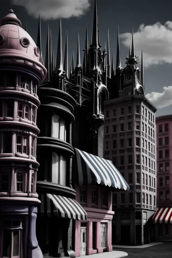 Industrial Chrome Gothic style reference image — chiaroscuro studio lighting