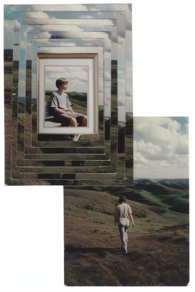 Fragmented Analog Deconstruction style AI image example 2