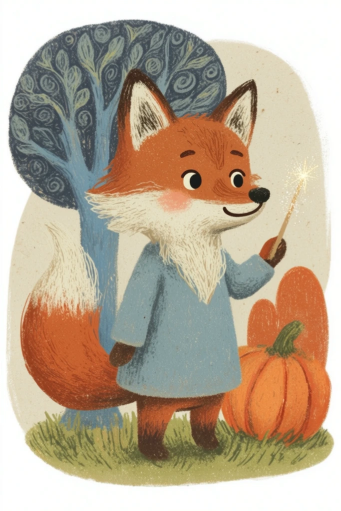 Nostalgic Folk Storybook style AI image example 3