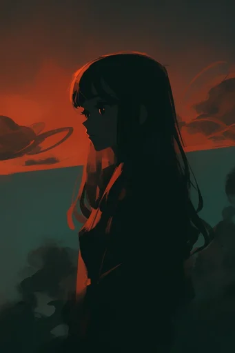 Dystopian Gothic Noir style reference image — painterly texture