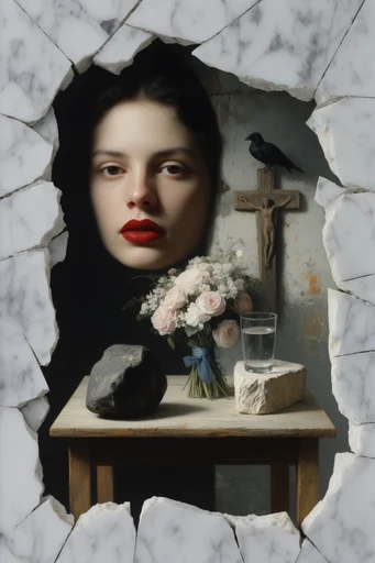 Surreal Avant-Garde Portraiture style reference image — avant-garde editorial