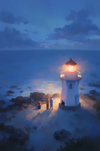 Luminous Nocturnal Folklore style reference image — nostalgic storybook style